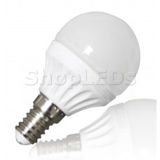 Светодиодная лампа YJ-G45-6W (220V, E14, 6W, 450 lm, шар) (дневной белый 4000K)