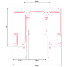 Шинопровод встраиваемый в натяжной потолок SY-LINK-IZI SL00-00023212 SY-LINK-IZI-2.5-WH